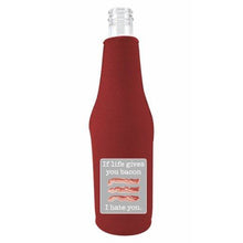 Load image into Gallery viewer, Life Gives You Bacon Beer Bottle Coolie

