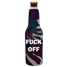 Load image into Gallery viewer, Fuck Off Beer Bottle Coolie
