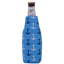 Load image into Gallery viewer, Anchor Nautical Pattern Beer Bottle Coolie
