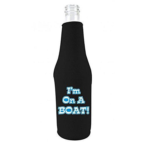 I'm On A Boat Beer Bottle Coolie