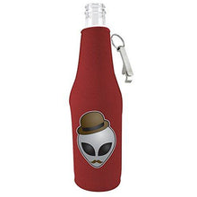 Load image into Gallery viewer, Alien in Disguise Beer Bottle Coolie With Opener
