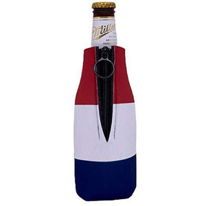 Merica Stripes Beer Bottle Coolie