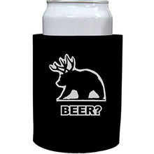 Load image into Gallery viewer, black old school thick foam beer? bear design 

