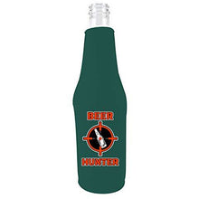 Load image into Gallery viewer, Beer Hunter Zipper Beer Bottle Coolie
