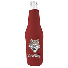 Load image into Gallery viewer, Lone Wolf Beer Bottle Coolie
