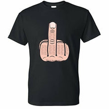 Load image into Gallery viewer, t shirt with middle finger design 

