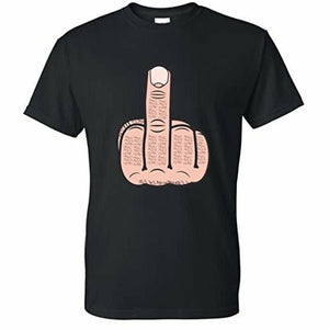 t shirt with middle finger design 