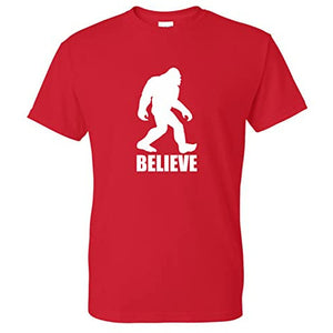 Coolie Junction Bigfoot Believe Funny T Shirt