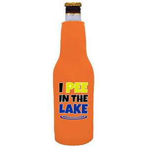 I Pee In The Lake Beer Bottle Coolie