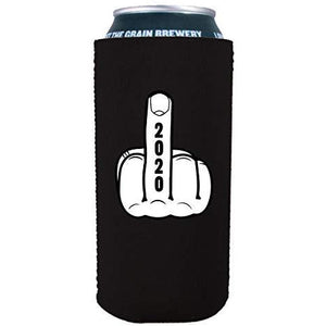 16oz can koozie with middle finger and year 2020 design