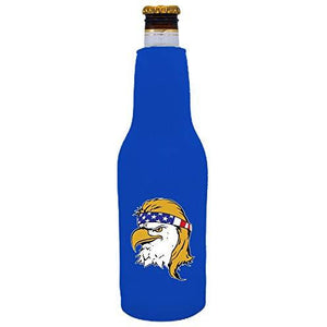 Bald Eagle Mullet Beer Bottle Coolie