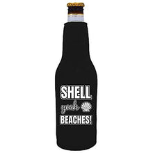 Load image into Gallery viewer, Shell Yeah Beaches Beer Bottle Coolie
