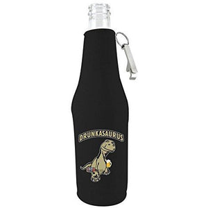 Drunkasaurus Beer Bottle Coolie With Opener