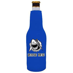 Bite Me Shark Beer Bottle Coolie