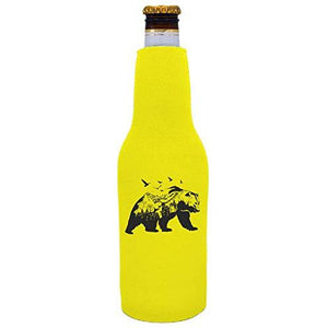 Mountain Bear Beer Bottle Coolie