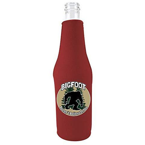 Bigfoot Doesn't Believe In You Beer Bottle Coolie