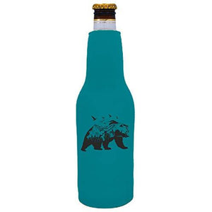 Mountain Bear Beer Bottle Coolie
