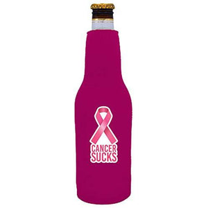 Cancer Sucks Beer Bottle Coolie