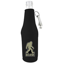 Load image into Gallery viewer, Bigfoot Believe Beer Bottle Coolie w/Opener
