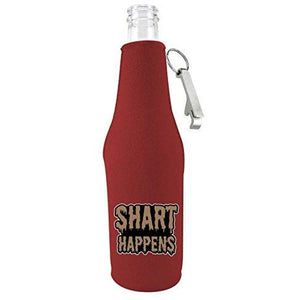 Shart Happens Beer Bottle Coolie With Opener