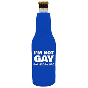 I'm Not Gay Beer Bottle Coolie