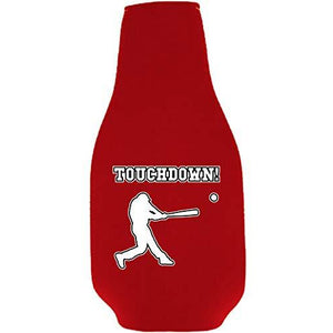 Touchdown Baseball Beer Bottle Coolie