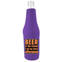 Load image into Gallery viewer, Beer is the Reason Bottle Coolie
