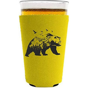 Mountain Bear Pint Glass Coolie