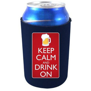Keep Calm Drink On Can Coolie