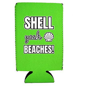 Shell Yeah Beaches 16 oz. Can Coolie