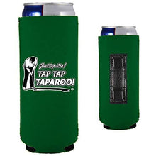 Load image into Gallery viewer, Just Tap It In! Tap Tap Taparoo! Golf Magnetic Slim Can Coolie

