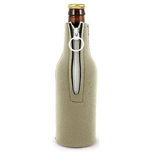 I'd Rather Be Fishing Beer Bottle Coolie With Opener