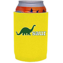 Load image into Gallery viewer, full bottom can koozie with dinosaur design
