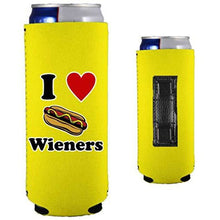 Load image into Gallery viewer, I Love Wieners Magnetic Slim Can Coolie
