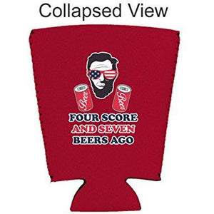 Four Score and Seven Beers Ago Pint Glass Coolie