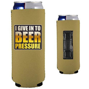 Beer Pressure Slim Magnetic Can Coolie