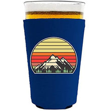 Load image into Gallery viewer, Retro Mountains Pint Glass Coolie
