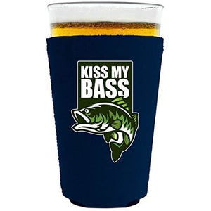 Kiss My Bass Neoprene Pint Glass Coolie