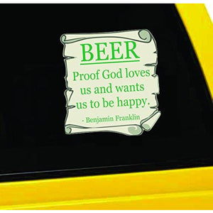 Beer Proof Vinyl Sticker