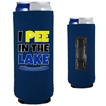 Load image into Gallery viewer, I Pee In The Lake Magnetic Slim Can Coolie
