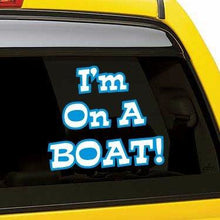 Load image into Gallery viewer, I&#39;m On a Boat Vinyl Sticker
