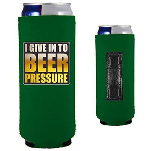 Beer Pressure Slim Magnetic Can Coolie