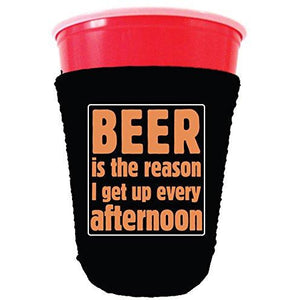 Beer is the Reason Party Cup Coolie