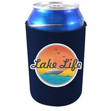 Load image into Gallery viewer, can koozie with lake life design
