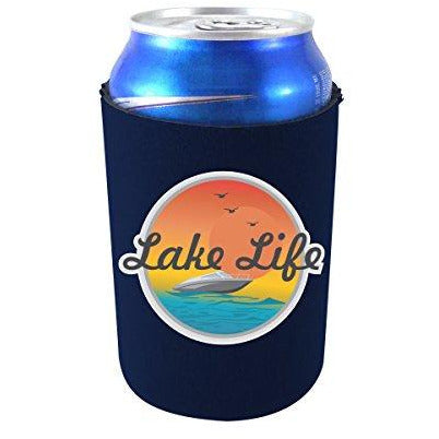 can koozie with lake life design