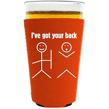 Load image into Gallery viewer, I&#39;ve Got Your Back Pint Glass Coolie
