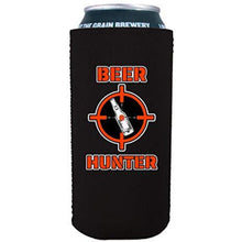 Load image into Gallery viewer, 16oz can koozie with beer hunter funny design
