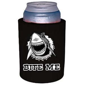 Bite Me Shark Thick Foam"Old School" Can Coolie