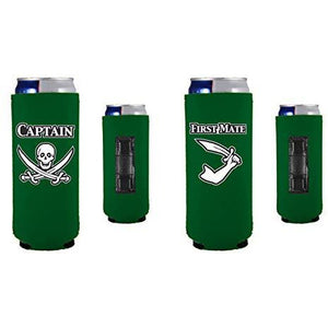 Captain and First Mate Slim Magnetic Can Coolie Set