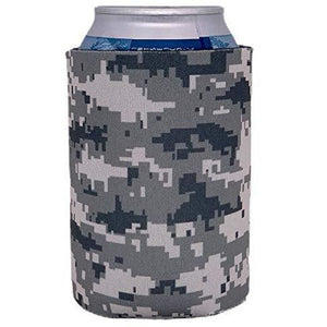 can koozie with digital camo pattern printed all over